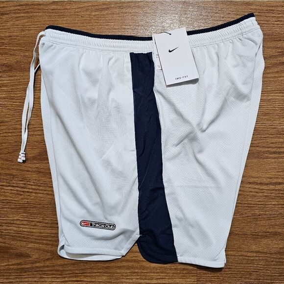 Nike Dri-Fit Track Club 3-Inch Running Shorts Retro White Navy Lined FZ7397-121 - Picture 16 of 16